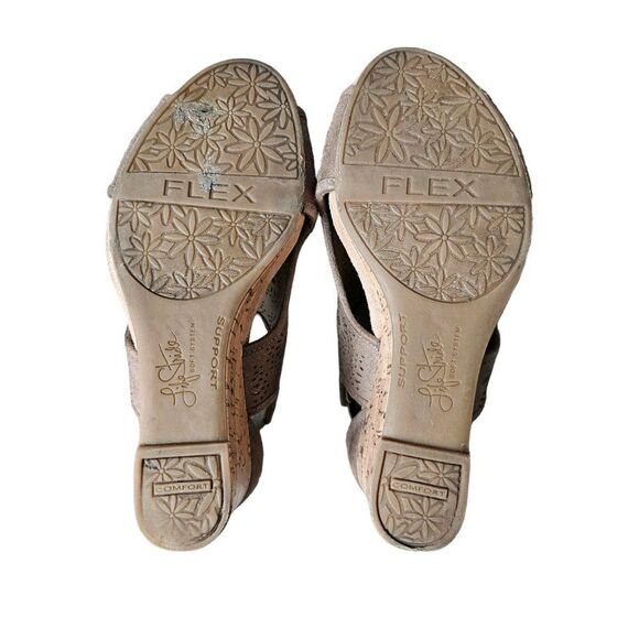 Life Stride Hinx Wedge Floral Suede Boho Sandal - Picture 10 of 11